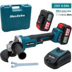MAX EXTRA MXP6890 - 115mm Çift Akülü Kömürsüz Avuç Taşlama 20 Volt 4 Amper (Devir Ayarlı)