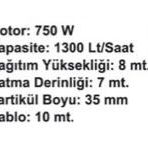 Max Extra QSB-JH-750 B Dalgıç Pompası