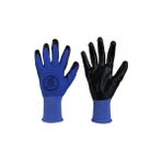 Max Safety NIT-002 No:10 Mavi Siyah Nitril Genel Amaçlı Eldiven