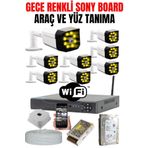 Maxcam 8 Kameralı Set - 5 Mp Sony Lens Gece Renkli Araç ve Yüz Tanımalı Ultra Hd Kamera Sistemi