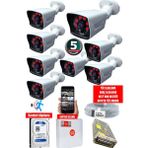 Maxcam 8 Kameralı Set - 5mp Sony Lensli Full Hd Gece Görüşlü Su Geçirmez Cepten Izle - Güvenlik Kamerası Sistemi