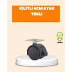 Maxdora 4 cm Kilit Mekanizmalı Mobilya Ayağı Tekli - MX002U-7K3TJ5 - Çok Renkli
