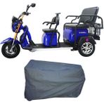 MaxDurable Arora Felix Plus 3 Tekerlekli Elektrikli 3 Kişilik Motor Brandası Su Geçirmez Motosiklet Örtüsü - Gri