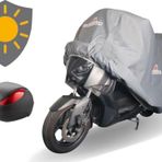 Maxdurable Asya As 150 T1 Arka Çantalı Motor Brandası 120Gr Gri Sıvamalı Su Geçirmez