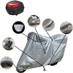 MaxDurable Hm Moto Cre 125 Six Competition Motor Brandası Arka Çanta Uyumlu Su Geçirmez Motosiklet Brandası