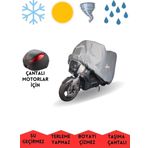 MaxDurable Mondial 250 Ressivo Arka Çantalı Motor Brandası Su Geçirmez Motosiklet Örtüsü