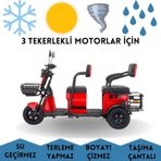 MaxDurable Motolux Fayton 6900 3 Tekerlekli Elektrikli 3 Kişilik Motor Brandası Su Geçirmez Motosiklet Örtüsü