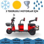 MaxDurable Motolux Fayton FX11 3 Tekerlekli 3 Kişilik Motor Brandası Su Geçirmez Motosiklet Örtüsü