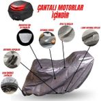 MaxDurable Salcano Sm 250 4 Çantalı (Topcase'li) Motosiklet Motor Brandası