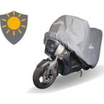 MaxDurable Spada Xfire 200 Efı Arka Çantasız Gri Sıvamalı Su Geçirmez UV Korumalı Motor Brandası