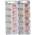 Maxell 10 adet CR2016 pil (Lityum düğme pil 3V pil 2 x 5'li paket düğme pil)