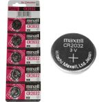 Maxell CR2032 3V Lityum Para Pil 5'li Paket Yüksek Voltajlı Lityum Kimyası ile Güçlü Performans