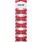 Maxell LR44 AG13 SR44 A76 1.5V Alkalin Saat Pili 10 Adet - Çok Renkli
