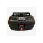 Maxem Motosiklet Arka Çanta 45 Litre Sırt Dayama ve Üst Tabla Full Set Black Edition