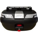 Maxem Motosiklet Arka Çanta Sl 45 Litre Sırt Dayama ve Üst Bagaj Full Set Şeffaf Ref - Siyah - Standart