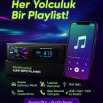 Maxessa Bluetooth Oto Teyp 2xUSB Mp3 Çalar Aux ve Uzaktan Kumanda ile