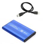 Maxgo 2001B 2.5" USB Harici SSD HDD Kutusu ve Mavi Kılıf