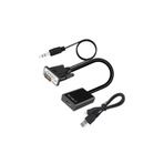 MAXGO 2067 Vga To Hdmi Çevirici Dönüştürücü Kablo Görüntü Ve Ses Çevirici Hdmı