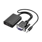 Maxgo 2067 VGA To HDMI Dönüştürücü Çevirici Kablo Adaptör Görüntü Ses Destekli