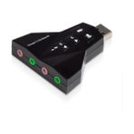 Maxgo 2100 Usb Ses Kartı 7.1 Kanal Çevirici Dönüştürücü Laptop Harici Kartı Mikrofon Kulaklık Girişli
