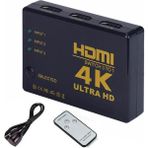 Maxgo 2127 4K HDMI Çoklayıcı Switch Splitter 3 Port Kumandalı Ultra HD Model