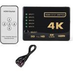 MAXGO 2128 Hdmi Çoklayıcı Switch 5 Port Çoğaltıcı 4k Kumandalı Ultra Hd Splitter Çoklu Cihaz Tek Ekr