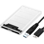 Maxgo 2135 2.5" USB 3.0 Harici SSD Harddisk HDD Kutusu Sata Hard Disk Harici Şeffaf