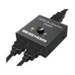 Maxgo 2162 2 Port Çift Yönlü HDMI Switch Splitter Altın Kaplama Bağlantı ile Metal Gövde