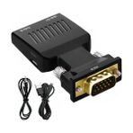 Maxgo 2170 VGA To HDMI Dönüştürücü Adaptör Kompakt Tasarımlı Ses Destekli Kablo