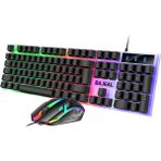 Maxgo 3111 Rgb Gaming Klavye Mouse Seti | Oyuncular Için Işıklı Klavye & Mouse Set - Beyaz
