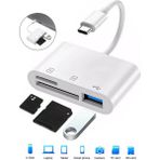 Maxgo 3132 Type-C USB Hub Otg Tf Sd Micro Kart Okuyucu Çevirici Dönüştürücü Adaptör