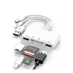 MAXGO 3136 Type-c Usb Lightning Otg Iphone Tf Sd Micro Kart Okuyucu Card Çevirici Dönüştürücü Adaptö