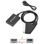 Maxgo HDMI to SCART Dönüştürücü Kablo Adaptör Yüksek Çözünürlükte 5V USB Güçle Çalışır