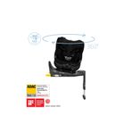 MAXİ-COSİ Emerald 360 Pro I-Size Dünyanın İlk Kızaklı, Araç Dışına Çıkabilen, ADAC'lı, 360 Dönebilir Yatabilir 0-36 kg Bebek Oto Koltuğu Authentic Black