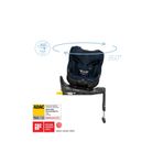 MAXİ-COSİ Emerald 360 Pro I-Size Dünyanın İlk Kızaklı, Araç Dışına Çıkabilen, ADAC'lı, 360 Dönebilir Yatabilir 0-36 kg Bebek Oto Koltuğu Navy Dark Blue