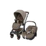 Maxi-cosi Fame-pebble Twillic Truffle 360 Pro Portbebeli Led Işıklı Entegre Telefon Şarj Üniteli Premium Seyahat Sistem Bebek arabası - Bej