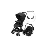 Maxi-Cosi Lara 2 CabrioFix I-Size Ultra Kompakt Kabin Boy Seyahat Sistem Siyah Bebek Arabası ve Ana Kucağı