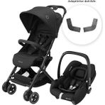 Maxi-Cosi Lara2-Cabriofix I-Size Ultra Kompakt Kabin Boy Seyahat Sistem Bebek Arabası Essential Black