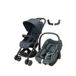Maxi-cosi Lara2-pebble S Graphite Ultra Kompakt Seyahat Sistem Bebek Arabası - Gri