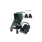 Maxi-Cosi Leona2-Cabriofix I-Size Tek Elle Katlanabilen Ultra Kompakt Çift Yönlü Seyahat Sistem Bebek Arabası Green-Graphite
