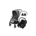 Maxi-Cosi Leona2-Cabriofix I-Size Tek Elle Katlanabilen Ultra Kompakt Çift Yönlü Seyahat Sistem Bebek Arabası Grey-Black