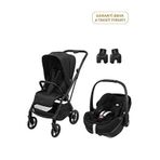 Maxi-cosi Leona2-pebble 360 Pro Black Tek Elle Katlanabilen Çift Yönlü Seyahat Sistem Bebek Arabası - Siyah