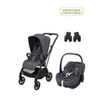 Maxi-cosi Leona2-pebble 360 Pro Graphite Tek Elle Katlanabilen Çift Yönlü Seyahat Sistem Bebek Arabası - Gri