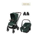 Maxi-cosi Leona2-pebble 360 Pro Green Tek Elle Katlanabilen Çift Yönlü Seyahat Sistem Bebek Arabası - Yeşil