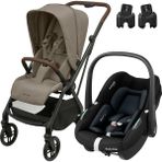 Maxi-Cosi Leona2-Pebble S Tek Elle Katlanabilen Ultra Kompakt Çift Yönlü Seyahat Sistem Bebek Arabası Truffle-Black - Twillic Truffle