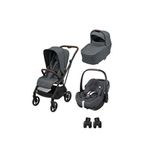 Maxi-cosi Leona2 Twillic Graphite 3 Ü 1 Arada Seyahat Sistem Bebek Arabası - Gri
