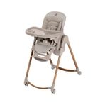 Maxi-cosi Minla Plus 6'sı Bir Arada Ahşap Görünümlü 4 Tekerlekli Mama Sandalyesi Beige siyah