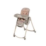 Maxi-cosi Minla Plus Elegance Terra 6'sı Bir Arada Ahşap Görünümlü 4 Tekerlekli Mama Sandalyesi - Bej