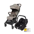 Maxi-Cosi Oslo-Cabriofix I-Size Tek Elle Katlanabilen Ultra Kompakt Seyahat Sistem Bebek Arabası Truffle-Black