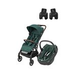 Maxi-cosi Soho-coral 360 Modüler Ultra Kompakt Essential Green Seyahat Sistem Bebek Arabası - Yeşil